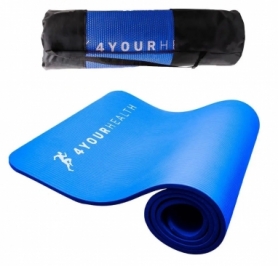Килимок для йоги та фітнесу + чохол 4yourhealth Fitness Yoga Mat 0101 (180*61*1см) Синій