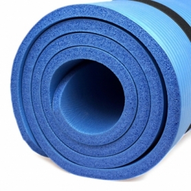 Килимок для йоги та фітнесу 7SPORTS NBR Yoga Mat+ MTS-3 (180*60*1.5см.) Блакитний - Фото №4