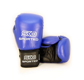 Перчатки боксерские Sportko ФБУ PK-1BL синие
