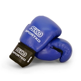 Перчатки боксерские Sportko ФБУ PK-1BL синие - Фото №2