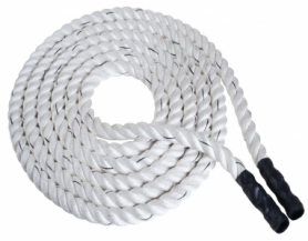 Канат для кросфіта WCG Battle Rope білий, 6 м х 50 мм (W-50х6) - Фото №7