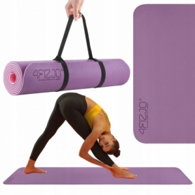 Коврик для йоги и фитнеса 4FIZJO TPE 180 x 60 x 0.6 см Violet/Pink (4FJ0388)