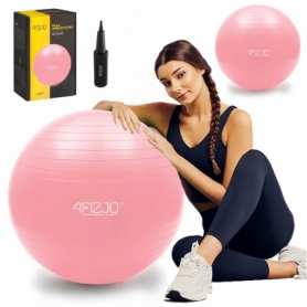 Мяч для фитнеса (фитбол) 4FIZJO Anti-Burst Pink, 55 см (4FJ0398)