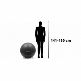 Мяч для фитнеса (фитбол) 4FIZJO Anti-Burst Black, 55 см (4FJ0399) - Фото №8