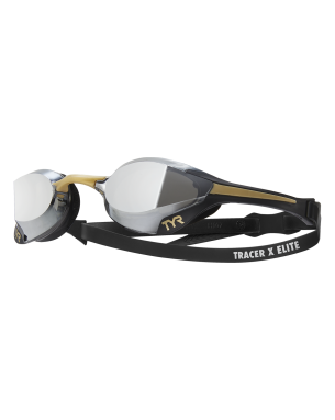 Окуляри для плавання TYR Tracer-X Elite Mirrored Racing Black/Gold/Gold (LGTRXELM-008)