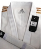 Кимоно для дзюдо Adidas Judo Uniform Club белое с золотыми полосами - Фото №2