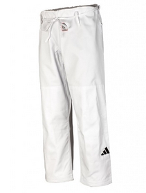 Кимоно для дзюдо Adidas Champion 3 IJF Slim Fit белое с черными полосами - Фото №9