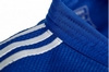 Кимоно для дзюдо Adidas Champion 3 IJF Slim Fit синее с белыми полосами - Фото №4