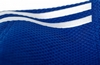 Кимоно для дзюдо Adidas Champion 3 IJF Slim Fit синее с белыми полосами - Фото №6