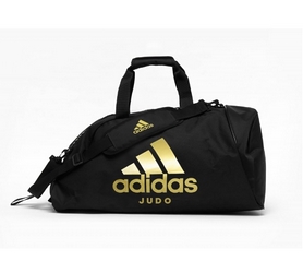 Сумка-рюкзак спортивная Adidas Judo черно-золотая, 50 л (ADIACC052J)