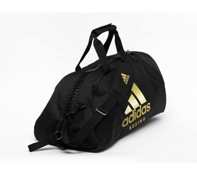 Сумка-рюкзак спортивная Adidas Boxing черно-золотая, 50 л (ADIACC052B) - Фото №2