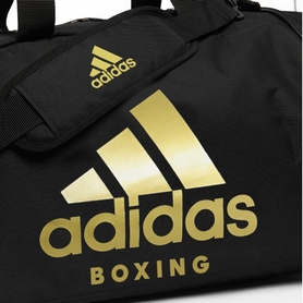 Сумка-рюкзак спортивная Adidas Boxing черно-золотая, 50 л (ADIACC052B) - Фото №6