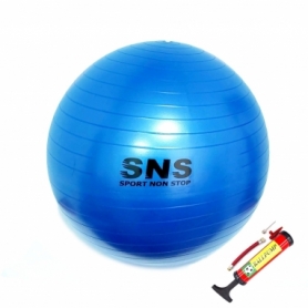 Мяч для фитнеса (фитбол) SNS синий с насосом, 55 см (FB-55-С)