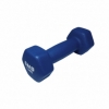 Гантель для фитнеса виниловая матовая SNS синяя, 1,5 кг (12306)
