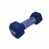 Гантель для фитнеса виниловая матовая SNS синяя, 1,5 кг (12306) - Фото №3