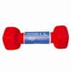 Гантель для фитнеса виниловая матовая SNS красная, 1,5 кг (12307) - Фото №2