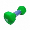 Гантель для фитнеса виниловая матовая SNS зеленая, 3 кг (12317) - Фото №2