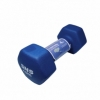 Гантель для фитнеса виниловая матовая SNS синяя, 4 кг (12318) - Фото №3
