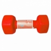 Гантель для фитнеса виниловая матовая SNS красная, 4 кг (12319) - Фото №2
