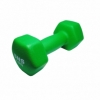 Гантель для фитнеса виниловая матовая SNS зеленая, 4 кг (12320)