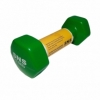 Гантель для фитнеса виниловая SNS зеленая, 1,5 кг (12334) - Фото №3