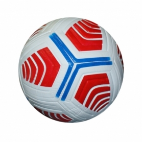 Мяч футбольный Soccer FT-112Y бело-красный, №5 (21001)