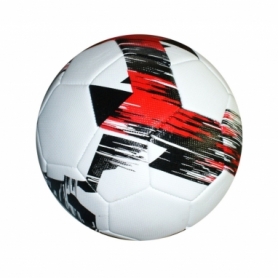 Мяч футбольный Soccer FT-3ZSW бело-красный, №5 (21006)