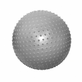 Мяч для фитнеса (фитбол) массажный SNS серебристый, 75 см (MA-75-СЕ)
