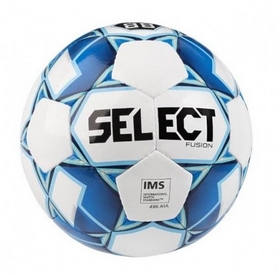 Мяч футбольный Select Fusion IMS (012) бело-голубой, №3 (085500)
