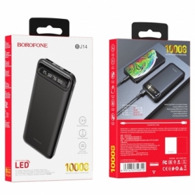 Зовнішній акумулятор BOROFONE BJ14 Freeway Power bank 10000mAh Black - Фото №5