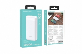 Зовнішній акумулятор BOROFONE BJ19A Incredible PD20W+QC3.0 power bank 20000mAh White - Фото №3