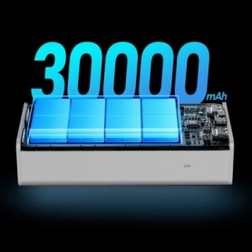 Зовнішній акумулятор REMAX Chinen Series 20W+22.5W Fast Charging Power Bank with LED Light   30000mAh RPP-320 White - Фото №2