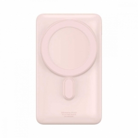 Зовнішній акумулятор Baseus Magnetic Bracket Wireless Fast Charge Power Bank 10000mAh 20W Pink (With cable Type-C to Type-C 60W(20V/3A)
