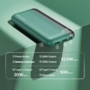 Зовнішній акумулятор REMAX Kiren Series PD20W+QC22.5W Fast Charging Power Bank  20000mAh RPP-180 Green - Фото №2