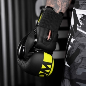 Боксерські рукавиці Phantom APEX Elastic Neon Black/Yellow (PHBG2300) - Фото №6