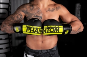 Боксерські рукавиці Phantom APEX Elastic Neon Black/Yellow (PHBG2300) - Фото №10
