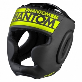 Боксерський шолом Phantom APEX Full Face Neon Black/Yellow (PHHG2303) - Фото №2