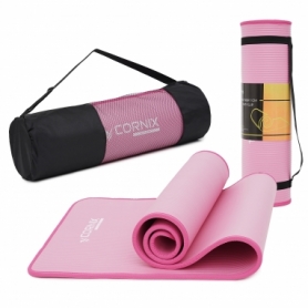 Коврик для фитнеса Cornix NBR 183 x 61 x 1 cм Pink/Pink (XR-0097)