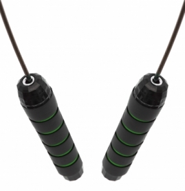 Скакалка скоростная для кроссфита Cornix Speed Rope Classic Black/Green, 3 м (XR-0148) - Фото №3