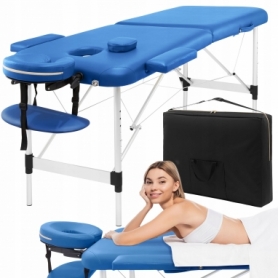 Стол массажный складной 4FIZJO Massage Table Alu W60 Blue (TABLEW60BLUE) - Фото №2