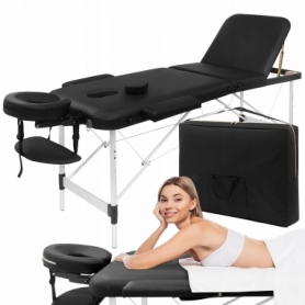 Стол массажный складной 4FIZJO Massage Table+ Alu W60 Black (TABLE+W60BLACK) - Фото №2