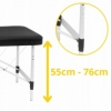 Стол массажный складной 4FIZJO Massage Table+ Alu W60 Black (TABLE+W60BLACK) - Фото №7