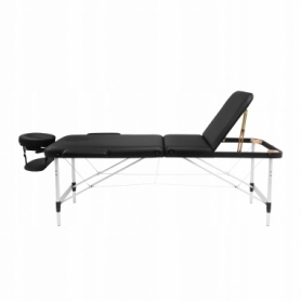 Стол массажный складной 4FIZJO Massage Table+ Alu W60 Black (TABLE+W60BLACK) - Фото №8