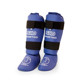 Защита для ног (голень + стопа) Sportko 331 синяя
