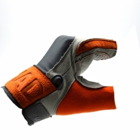 Рукавички для фітнесу MadMax MFG-850 Crazy Grey/Orange (MFG-850) - Фото №7