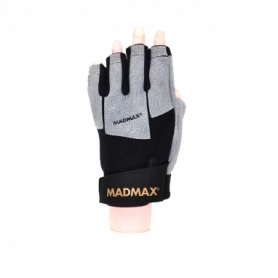 Рукавички для фітнесу MadMax MFG-871 Damasteel Grey/Black (MFG-871) - Фото №2