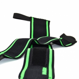 Кистьові бинти MadMax MFA-298 Wrist Wraps 18" Black/Green (пара) (MFA-298-U) - Фото №5