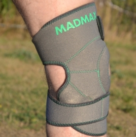Наколінник MadMax MFA-295 Zahoprene Universal Knee Support Dark Grey/Green (1шт.) (MFA-295-U) - Фото №5