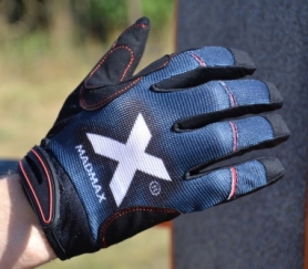 Рукавички для фітнесу MadMax MXG-102 X Gloves Black/Grey/White (MXG-102-GRY) - Фото №3