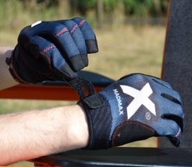 Рукавички для фітнесу MadMax MXG-102 X Gloves Black/Grey/White (MXG-102-GRY) - Фото №7